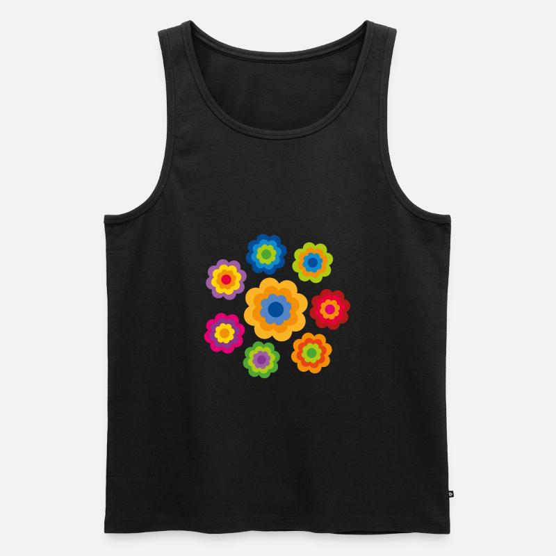 limited edition 4c flower power - Männer Premium Bio Tank Top - Schwarz