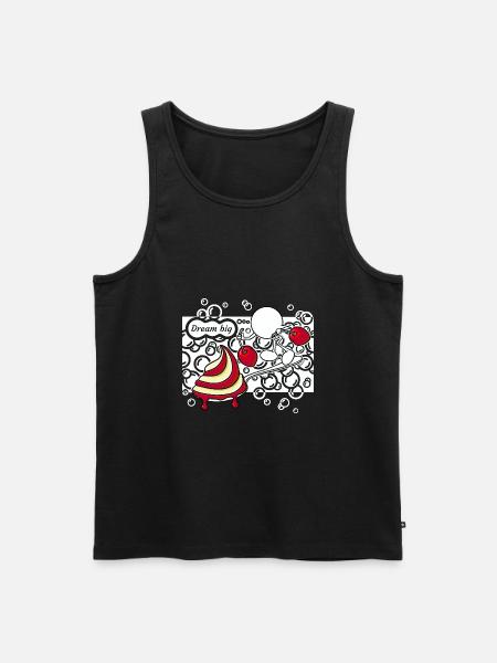 Dream Big Doddle - Men's Premium Organic Tank Top - black