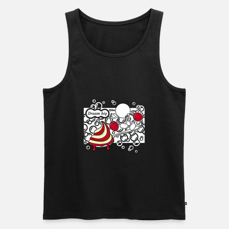 Dream Big Doddle - Männer Premium Bio Tank Top - Schwarz
