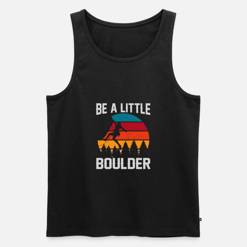 Sei ein kleines Geschenk Klettersteiger - Männer Premium Bio Tank Top - Schwarz