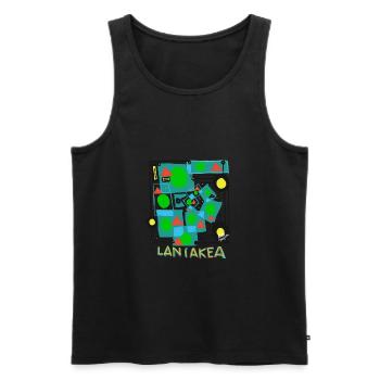 LANIAKEA v.Verbessert - Männer Premium Bio Tank Top - Schwarz - Vorne - AI Model Male 178 light (178cm)