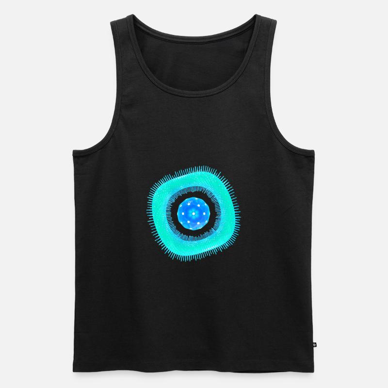 Abstrakte Zelle - Männer Premium Bio Tank Top - Schwarz