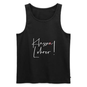 Klasse Lehrer - Männer Premium Bio Tank Top - Schwarz - Vorne - Michal (187cm)