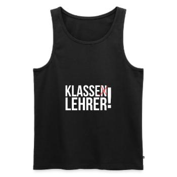 Klasse Lehrer - Männer Premium Bio Tank Top - Schwarz - Vorne - Michal (187cm)