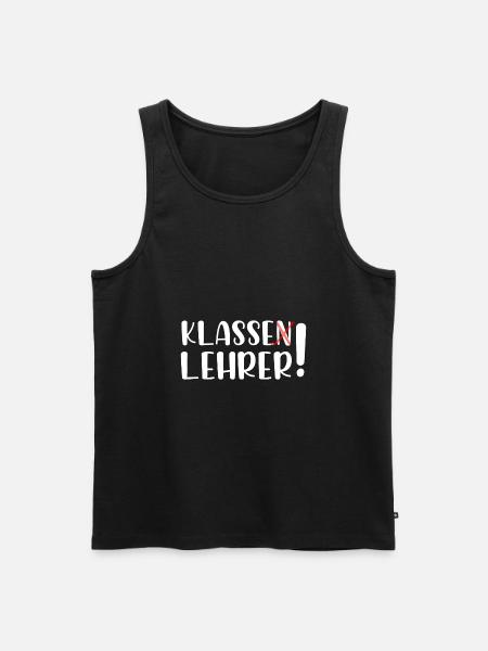 Klasse Lehrer - Männer Premium Bio Tank Top - Schwarz