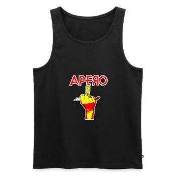 APERO MAIN BAD GIRL - Men's Premium Organic Tank Top - black - Front - AI Model Male 178 light (178cm)