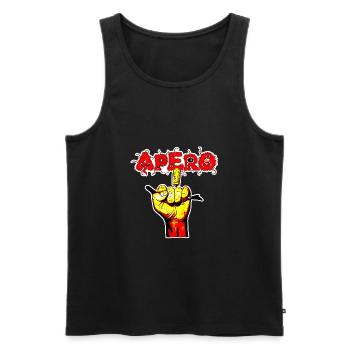 APERO MAIN BAD BOY - Men's Premium Organic Tank Top - black - Front - AI Model Male 178 light (178cm)