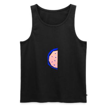 Summer Melon - Men's Premium Organic Tank Top - black - Front - Michal (187cm)