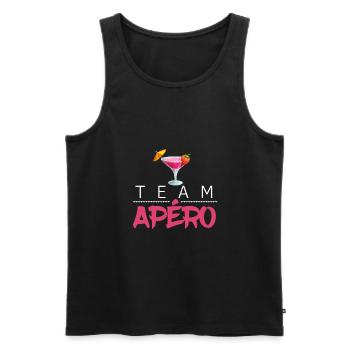 Team Apéro Humour - Débardeur bio Premium Homme - noir - Devant - Michal (187cm)