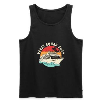 Vacay Squad Family Holidays - Men's Premium Organic Tank Top - black - Front - AI Model Male 178 light (178cm)