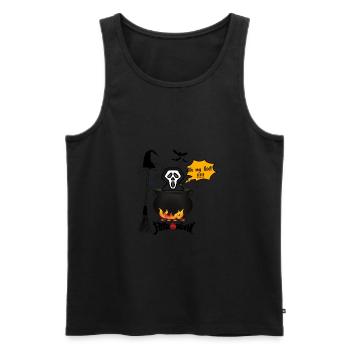 Oh mon dieu!!!! Halloween - Débardeur bio Premium Homme - noir - Devant - AI Model Male 178 light (178cm)
