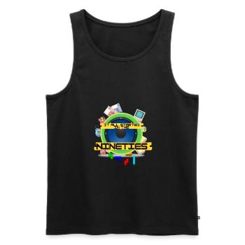 Alles begann in den neunziger Jahren - Männer Premium Bio Tank Top - Anthrazit - Vorne - Alexander (188cm)
