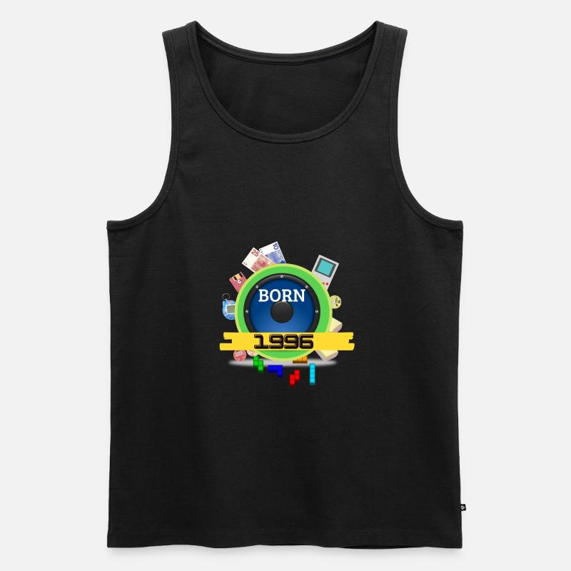 1996 - Männer Premium Bio Tank Top - Schwarz