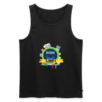 1994 - Männer Premium Bio Tank Top - Schwarz - Vorne - Michal (187cm)
