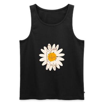 Nur gute Stimmung - Männer Premium Bio Tank Top - Schwarz - Vorne - AI Model Male 178 light (178cm)