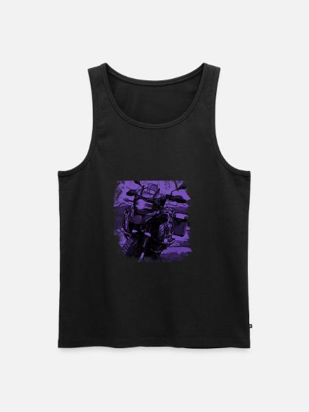 Motorcycle GS black purple - Men's Premium Organic Tank Top - black