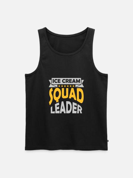 Leader Ice Cream Squad - Men's Premium Organic Tank Top - black