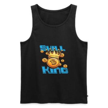 Bitcoin Shilling und Kryptowährung Investor HODL - Männer Premium Bio Tank Top - Schwarz - Vorne - Michal (187cm)