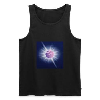 Jupiter - Men's Premium Organic Tank Top - black - Front - AI Model Male 178 light (178cm)