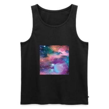 Mercury - Men's Premium Organic Tank Top - black - Front - AI Model Male 178 light (178cm)