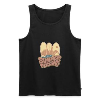 Summer Feeling - Männer Premium Bio Tank Top - Schwarz - Vorne - AI Model Male 178 light (178cm)