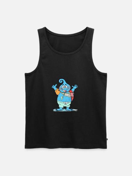 Dieser sehr große freundliche Wassertropfen - Männer Premium Bio Tank Top - Schwarz