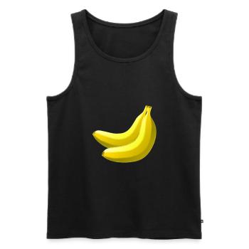 Banana - Men's Premium Organic Tank Top - black - Front - AI Model Male 178 light (178cm)