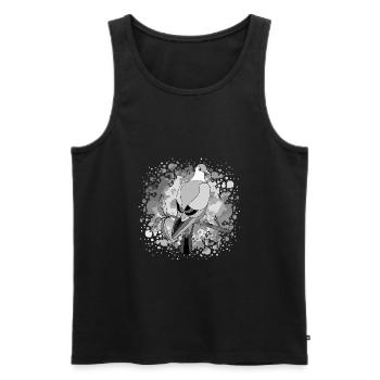 Vogel - Männer Premium Bio Tank Top - Schwarz - Vorne - Michal (187cm)