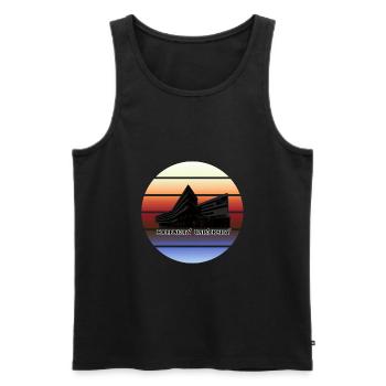 HavenCityUniversityHambrug - Männer Premium Bio Tank Top - Schwarz - Vorne - AI Model Male 178 light (178cm)