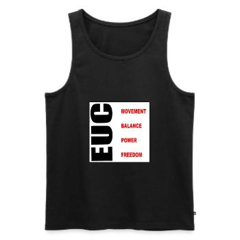 EUC 6 - Men's Premium Organic Tank Top - black - Front - Michal (187cm)