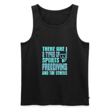 There Are Two Types OF Sports - Men's Premium Organic Tank Top - black - Front - AI Model Male 178 light (178cm)