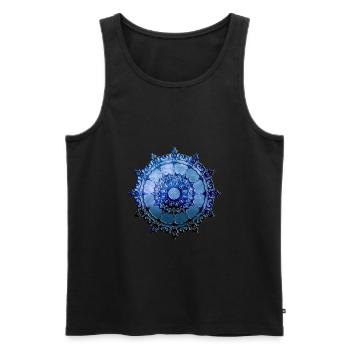Mandala celtique - Débardeur bio Premium Homme - noir - Devant - AI Model Male 178 light (178cm)