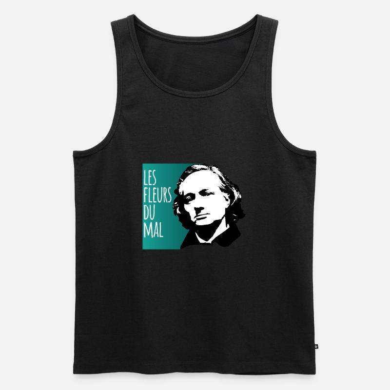 Les Fleurs - Männer Premium Bio Tank Top - Schwarz