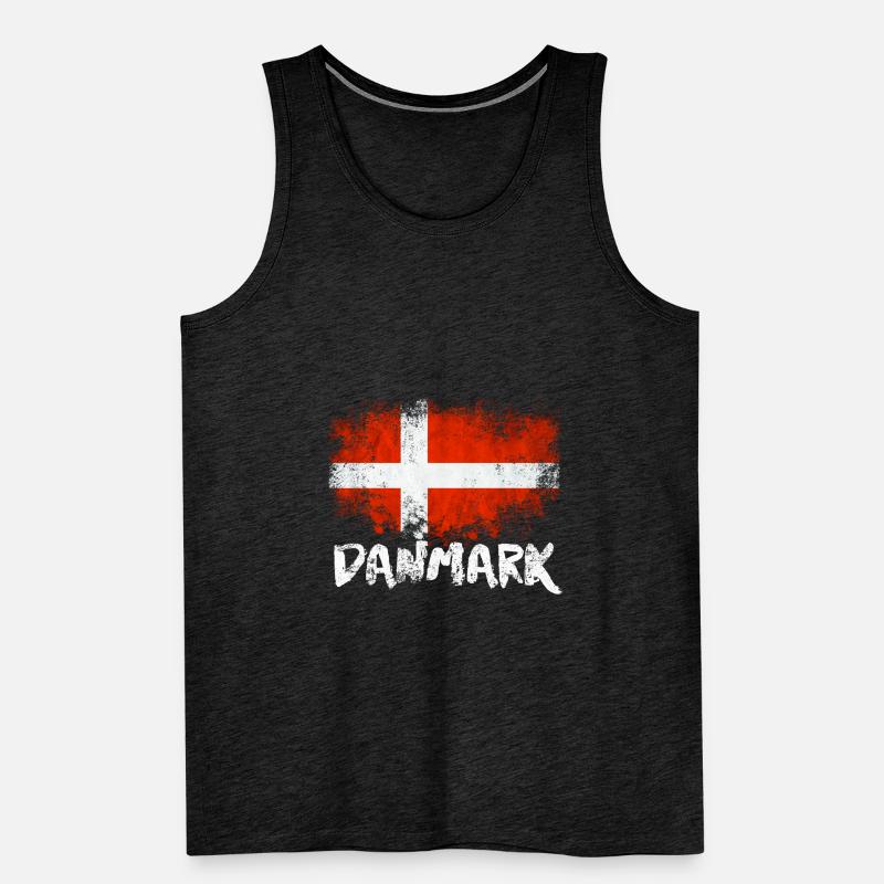 Danmark Dänemark Flag Männer Premium Bio Tank Top