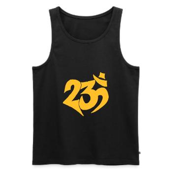 23 ohm goa psy tekno tribe - Männer Premium Bio Tank Top - Schwarz - Vorne - AI Model Male 178 light (178cm)