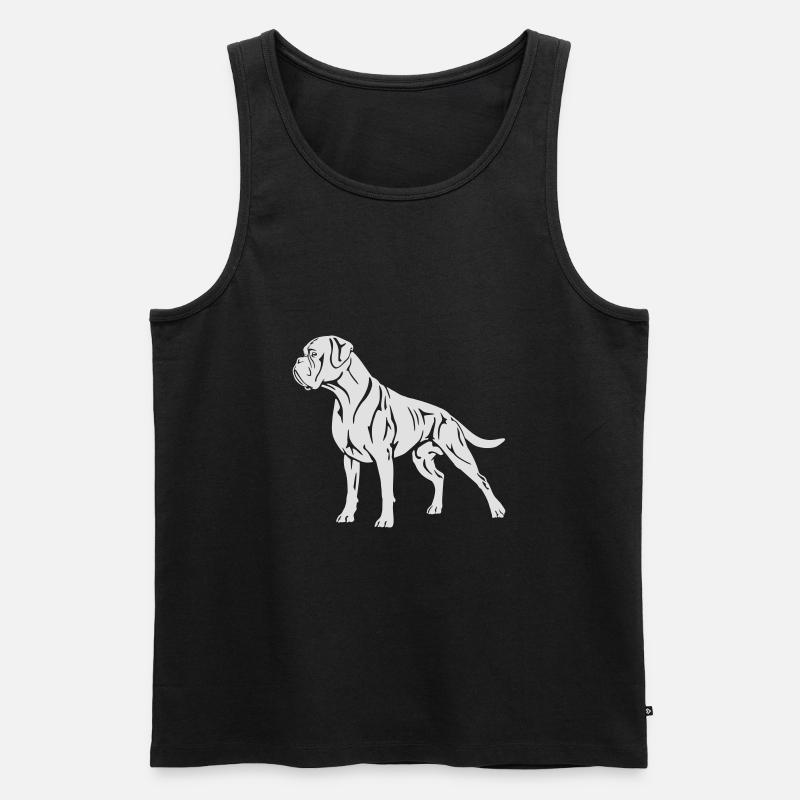 578 Boxer - Männer Premium Bio Tank Top - Schwarz