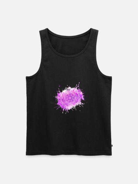 Mandala - Purple - Men's Premium Organic Tank Top - black