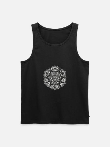 Mandala - Men's Premium Organic Tank Top - black