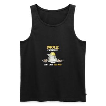 Chemistry Gift Mole Problems? Just Call Avogrado - Men's Premium Organic Tank Top - black - Front - Michal (187cm)