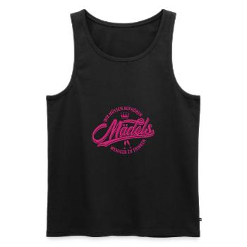 Mädels - Wir Müssen Aufhören Weniger Zu Trinken - Männer Premium Bio Tank Top - Schwarz - Vorne - Michal (187cm)