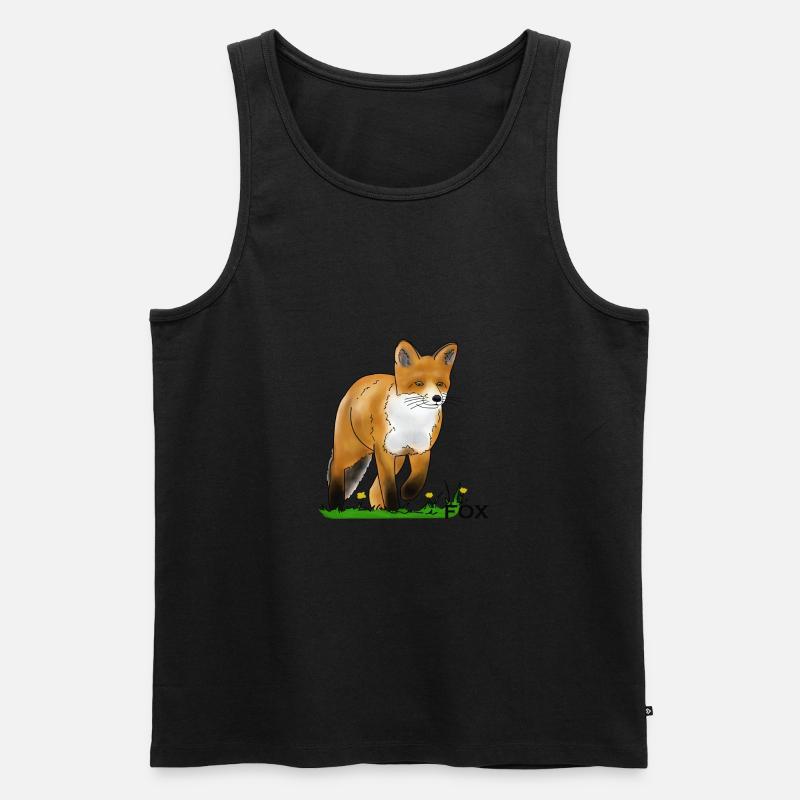 Fuchs - Männer Premium Bio Tank Top - Schwarz
