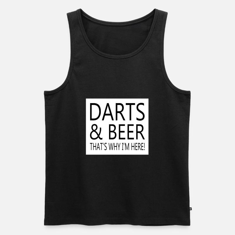 Darts Dart - Männer Premium Bio Tank Top - Schwarz
