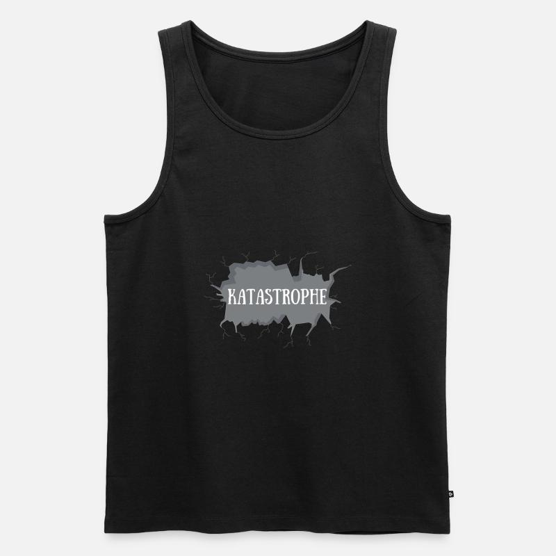 Katastrophe - Männer Premium Bio Tank Top - Schwarz