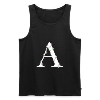 A - Männer Premium Bio Tank Top - Schwarz - Vorne - AI Model Male 178 light (178cm)