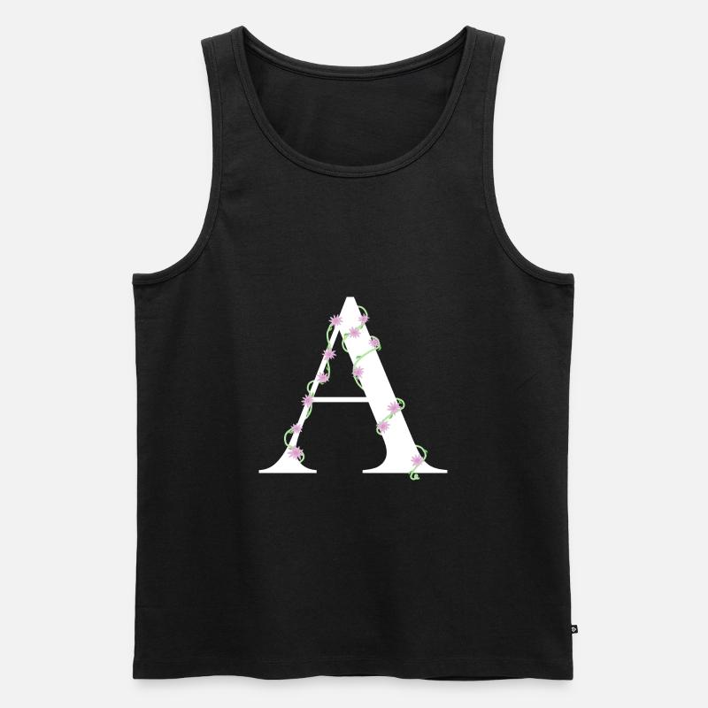 A - Männer Premium Bio Tank Top - Schwarz