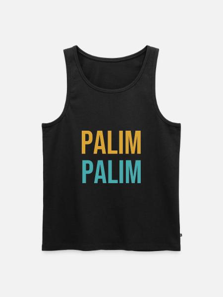 Palim Palim - Männer Premium Bio Tank Top - Schwarz