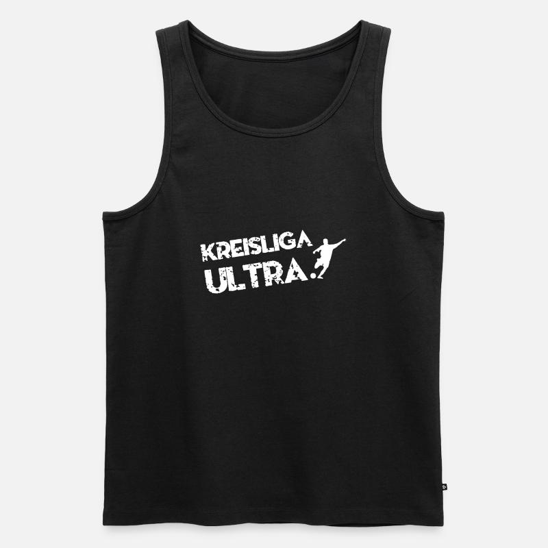 Kreisliga Ultra - Männer Premium Bio Tank Top - Schwarz