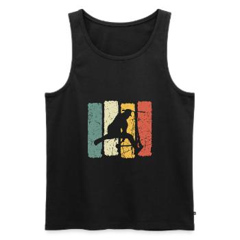 Stunt Scooter Shirt Jungen Tretroller Roller Retro - Männer Premium Bio Tank Top - Schwarz - Vorne - Michal (187cm)
