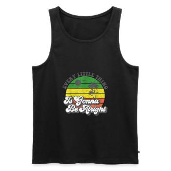 Jedes kleine Ding wird in Ordnung sein Jamaika - Männer Premium Bio Tank Top - Schwarz - Vorne - Michal (187cm)