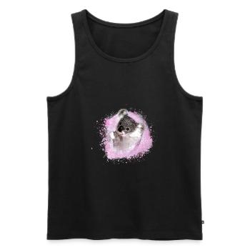 koala,pink,graffiti,painting,koala bear,pink - Men's Premium Organic Tank Top - black - Front - Michal (187cm)